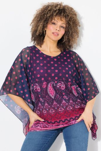 Plus size veliki brojevi Bluza dvoslojna za punije