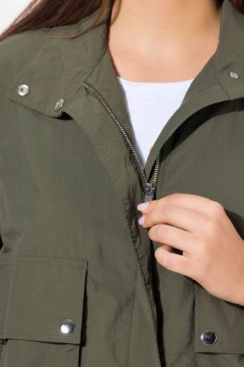 Plus size veliki brojevi Jakna s patentnim zatvaračem za punije