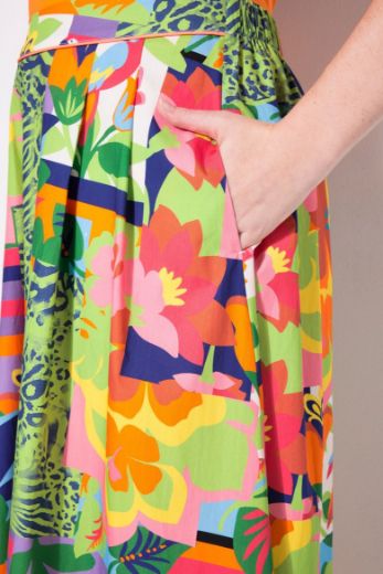 Plus size veliki brojevi Suknja elastičnog struka A kroja za punije