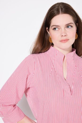 Plus size veliki brojevi Bluza 3/4 rukava na pruge za punije