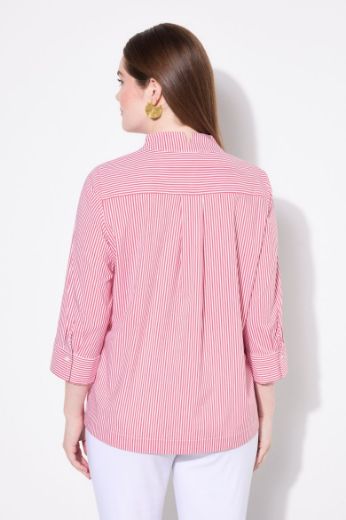 Plus size veliki brojevi Bluza 3/4 rukava na pruge za punije