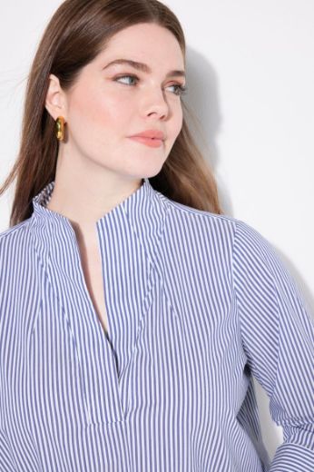 Plus size veliki brojevi Bluza 3/4 rukava na pruge za punije