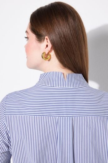 Plus size veliki brojevi Bluza 3/4 rukava na pruge za punije
