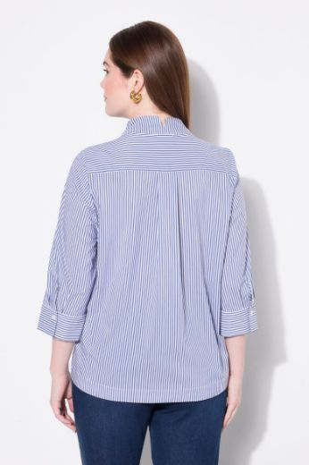 Plus size veliki brojevi Bluza 3/4 rukava na pruge za punije