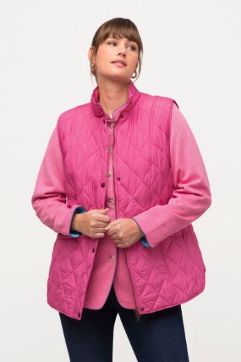 Plus size veliki brojevi Prsluk štepani povišenog ovratnika za punije