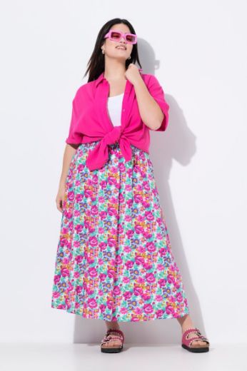 Plus size veliki brojevi Suknja midi A kroja za punije