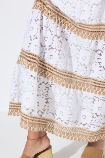 Plus size veliki brojevi Suknja maxi A kroja za punije