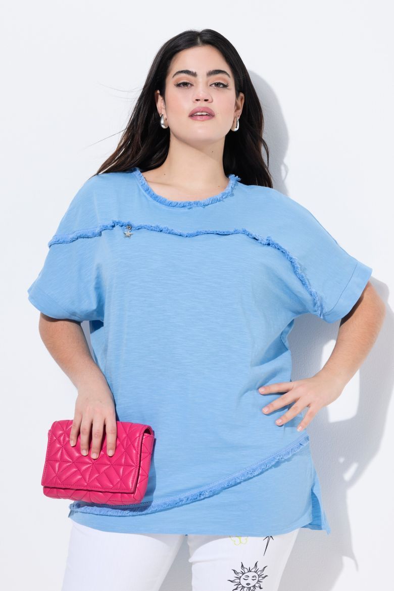 Plus size veliki brojevi Majica kratkih rukava okruglog ovratnika za punije