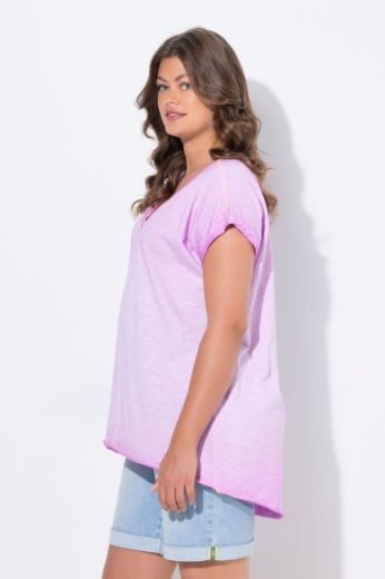 Plus size veliki brojevi Majica kratkih rukava V ovratnika za punije