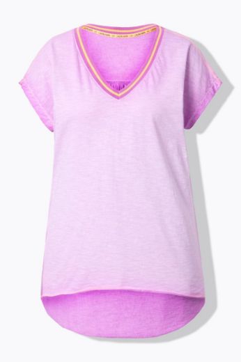 Plus size veliki brojevi Majica kratkih rukava V ovratnika za punije