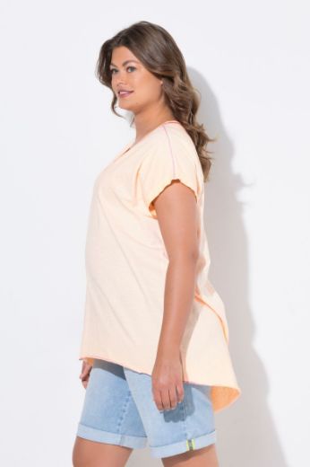 Plus size veliki brojevi Majica kratkih rukava V ovratnika za punije