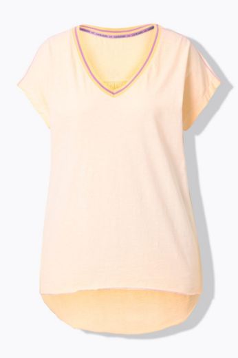 Plus size veliki brojevi Majica kratkih rukava V ovratnika za punije