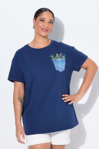 Plus size veliki brojevi Majica kratkih rukava okruglog ovratnika za punije