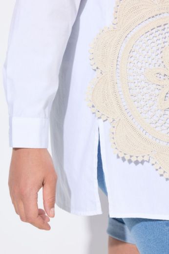 Plus size veliki brojevi Košulja dugih rukava dužeg kroja za punije