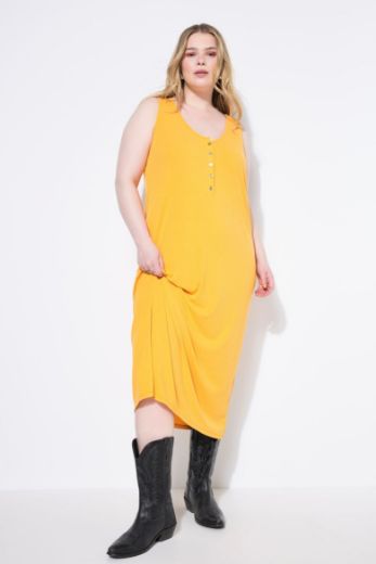 Plus size veliki brojevi Haljina midi bez rukava za punije