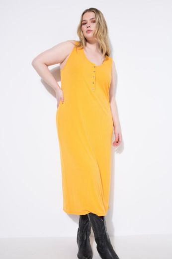 Plus size veliki brojevi Haljina midi bez rukava za punije