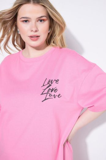 Plus size veliki brojevi Haljina kratkih rukava šireg kroja za punije