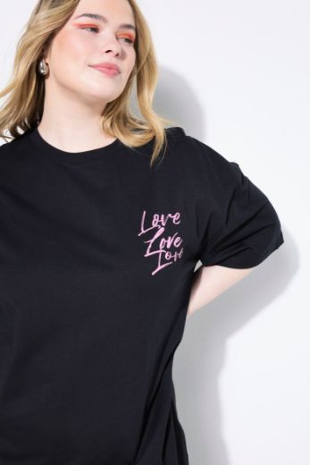 Plus size veliki brojevi Haljina kratkih rukava šireg kroja za punije