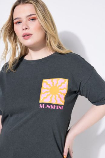 Plus size veliki brojevi Majica kratkih rukava okruglog ovratnika za punije