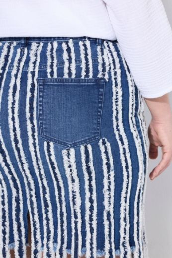 Plus size veliki brojevi Suknja od trapera užeg kroja za punije
