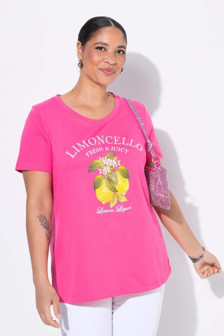 Plus size veliki brojevi Majica kratkih rukava okruglog ovratnika za punije