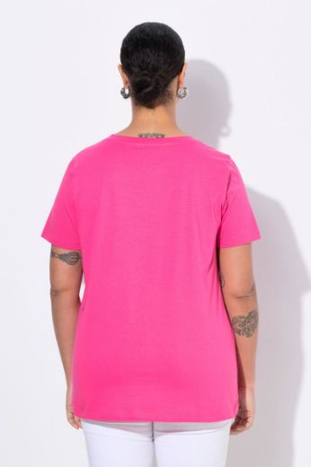 Plus size veliki brojevi Majica kratkih rukava okruglog ovratnika za punije
