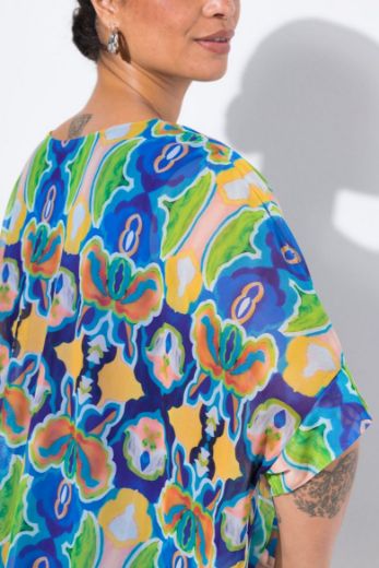 Plus size veliki brojevi Bluza kratkih rukava šireg kroja za punije
