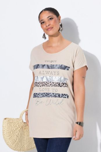 Plus size veliki brojevi Majica kratkih rukava okruglog ovratnika za punije