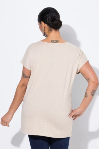 Plus size veliki brojevi Majica kratkih rukava okruglog ovratnika za punije