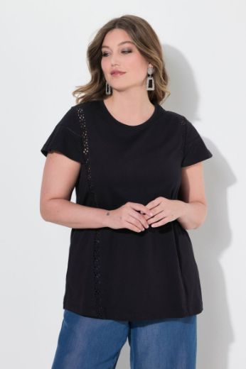 Plus size veliki brojevi Majica kratkih rukava okruglog ovratnika za punije