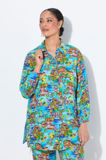 Plus size veliki brojevi Bluza dugih rukava dužeg A kroja za punije
