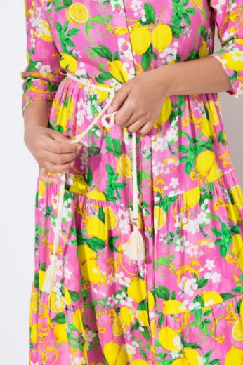 Plus size veliki brojevi Haljina 3/4 rukava A kroja za punije