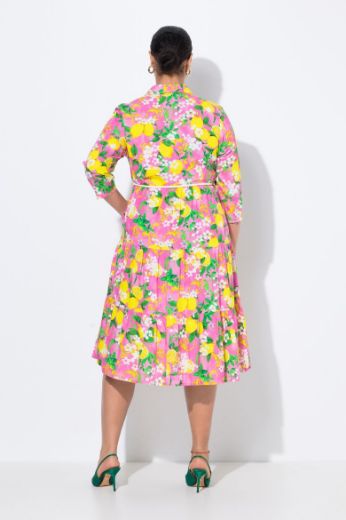 Plus size veliki brojevi Haljina 3/4 rukava A kroja za punije