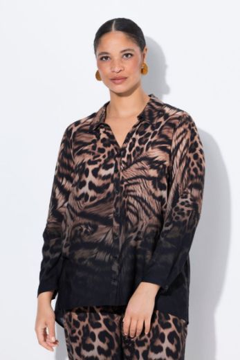 Plus size veliki brojevi Bluza dugih rukava A kroja za punije