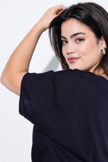 Plus size veliki brojevi Bluza kratkih rukava V ovratnika kraćeg kroja za punije