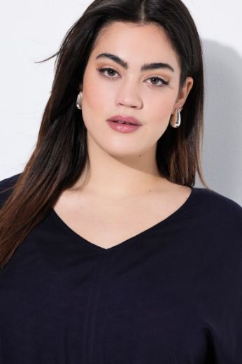 Plus size veliki brojevi Bluza kratkih rukava V ovratnika kraćeg kroja za punije