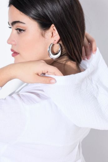 Plus size veliki brojevi Bluza od muslina s kapuljačom za punije