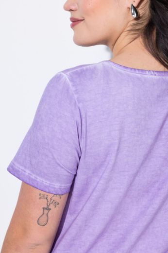 Plus size veliki brojevi Majica kratkih rukava okruglog ovratnika za punije