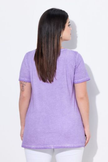 Plus size veliki brojevi Majica kratkih rukava okruglog ovratnika za punije
