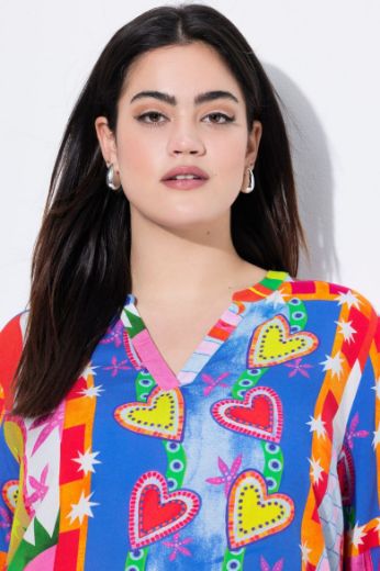 Plus size veliki brojevi Bluza 3/4 rukava A kroja za punije