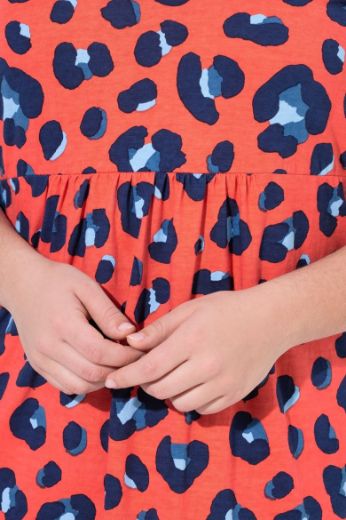 Plus size veliki brojevi Haljina kratkih rukava A kroja za punije