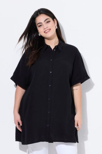 Plus size veliki brojevi Bluza kratkih rukava šireg kroja za punije