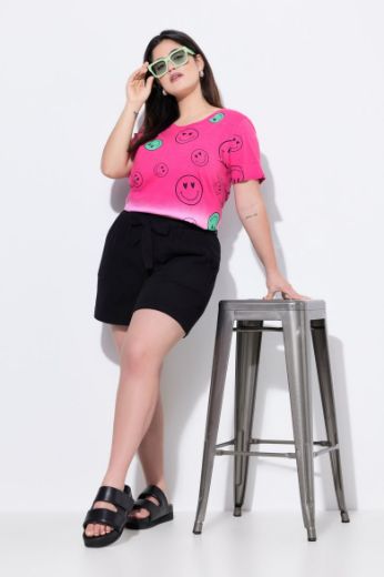 Plus size veliki brojevi Hlače kratkih nogavica od muslina za punije