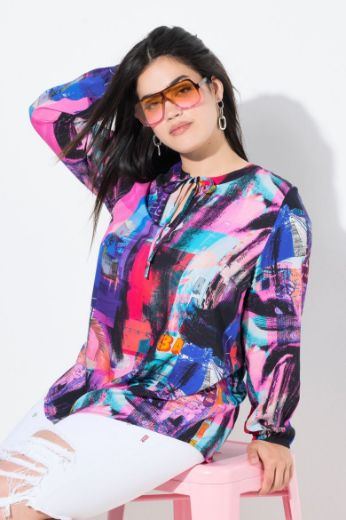 Plus size veliki brojevi Bluza dugih rukava A kroja za punije