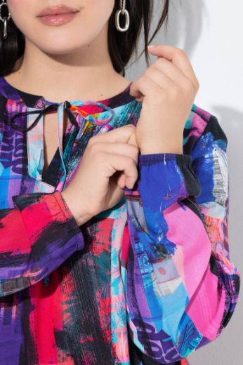 Plus size veliki brojevi Bluza dugih rukava A kroja za punije