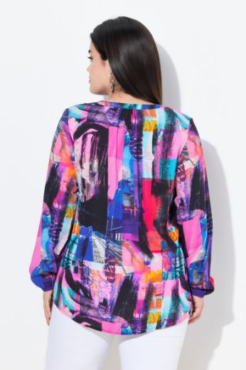 Plus size veliki brojevi Bluza dugih rukava A kroja za punije