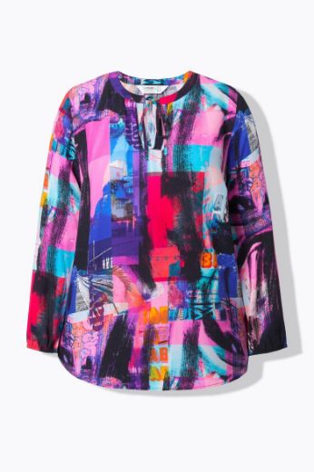 Plus size veliki brojevi Bluza dugih rukava A kroja za punije