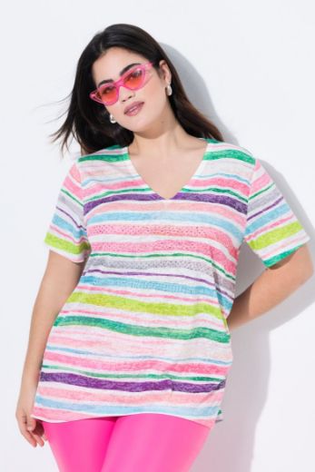 Plus size veliki brojevi Majica kratkih rukava A kroja za punije