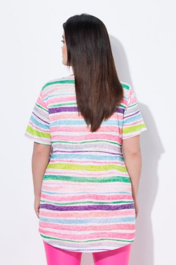 Plus size veliki brojevi Majica kratkih rukava A kroja za punije