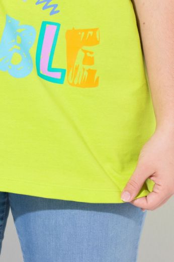 Plus size veliki brojevi Majica kratkih rukava V ovratnika za punije